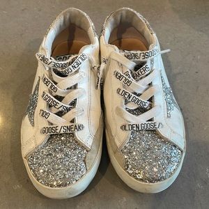 Kids Glitter Super Star Golden Goose Sneakers